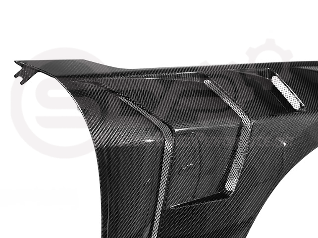 2024-UP FORD MUSTANG S650 | GTD STYLE CARBON FIBER FRONT SIDE VENTED FENDERS